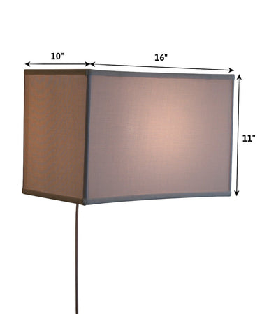 Floating Shade Plug-In Wall Light White